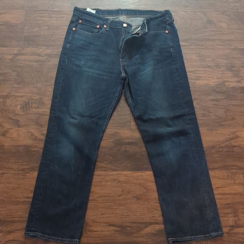 Levi’s 514 men’s jeans 36x30 | slim straight fit dark/medium wash classic denim